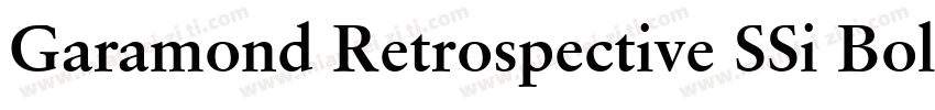 Garamond Retrospective SSi Bold字体转换
